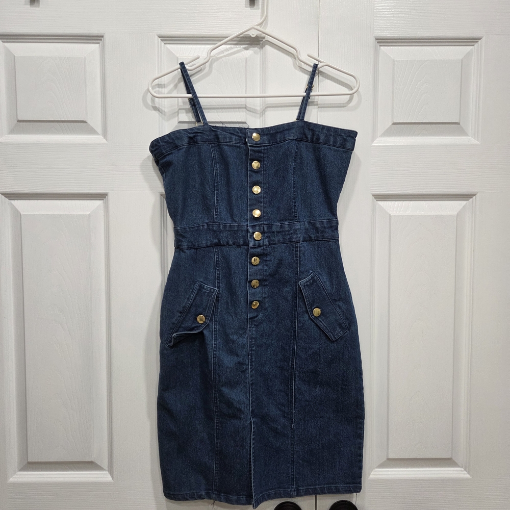New Look Blue Midi Dress Sophisticated Style